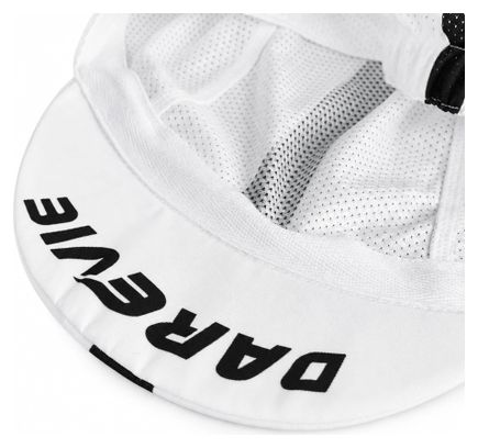 Casquette Darevie Cyclisme Ventilée Légère et Respirante Blanche et Noir