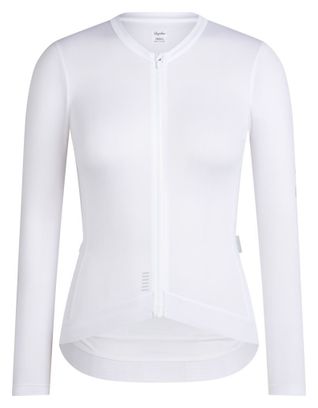 Maillot Manches Longues Rapha RCC Pro Team Lightweight Blanc/Gris Femme