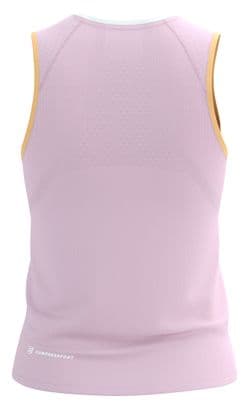 Camiseta de tirantes Compressport Trail Racing Rosa Mujer