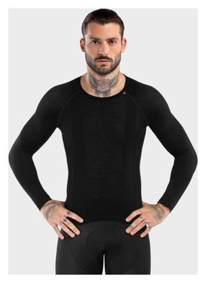 Sous-maillot vélo laine homme Cyclisme SRX Typhoon Noir
