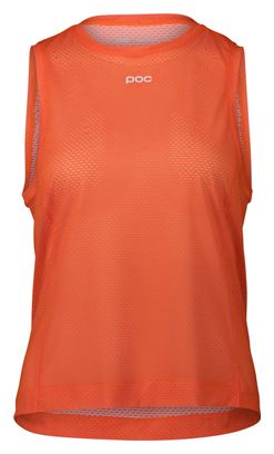 Poc Women's Air Indoor Zink Orange Sleeveless Jersey
