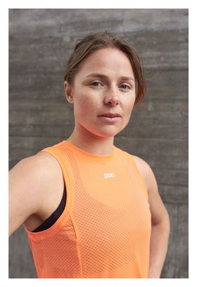 Poc Women's Air Indoor Zink Orange Sleeveless Jersey