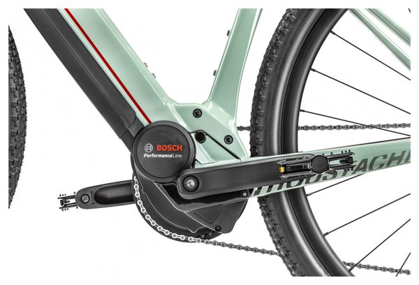 Gravel Bike Électrique Moustache Dimanche 29.3 Gravel Shimano GRX 10V 500 Wh 700 mm Vert Amande 2020