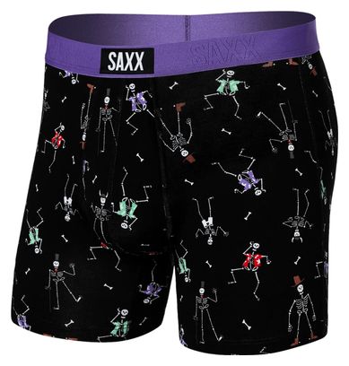 Boxer Saxx Vibe Super Soft Brief Dancing Skellies Black Purple