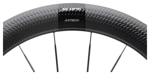 Paar Scope Artech 6 Disc wielen 700mm | 12x100 - 12x142mm | Centerlock | Zwart