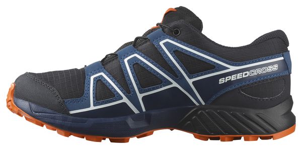 Scarpe da trail Salomon Speedcross Waterproof blu/arancione per bambini