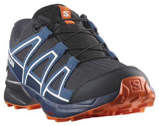 Scarpe da trail Salomon Speedcross Waterproof blu/arancione per bambini