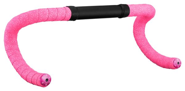 Cinta para manillar Supacaz Super Sticky Kush Gravel rosa fluorescente