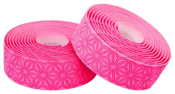 Cinta para manillar Supacaz Super Sticky Kush Gravel rosa fluorescente