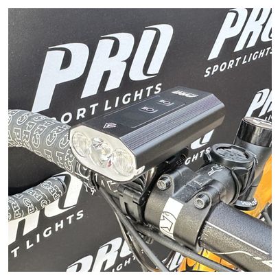 Juego de luces para bicicleta 1200 y 125 lúmenes delantera y trasera