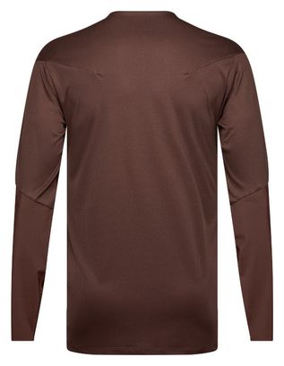 Men's Fox Flexair Pro Brown Long Sleeve Jersey