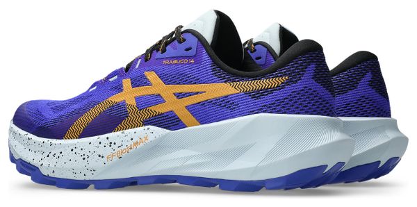 Chaussures Trail Asics Trabuco 14 Bleu/Orange Homme