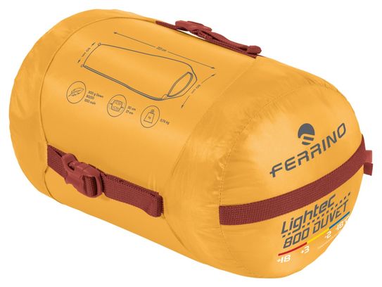 Saco de dormir Ferrino Lightec 800 RDS Amarillo