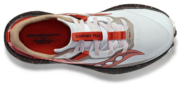 Trailrunning-Schuhe für Frauen Saucony Endorphin Edge Weiß Rot Schwarz