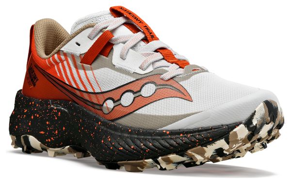 Trailrunning-Schuhe für Frauen Saucony Endorphin Edge Weiß Rot Schwarz
