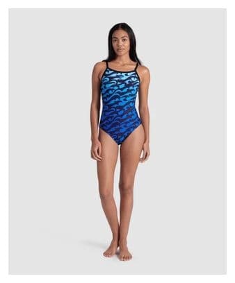 Maillot de Bain Arena Surf's Up Noir Bleu Femme