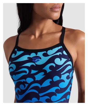 Maillot de Bain Arena Surf's Up Noir Bleu Femme