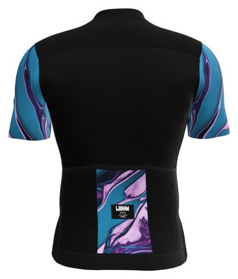 LeBram Ventoux Pétrole Short Sleeves Jersey Black Blue
