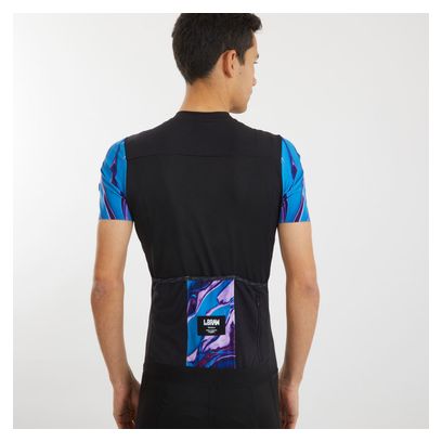 LeBram Ventoux Pétrole Short Sleeves Jersey Black Blue