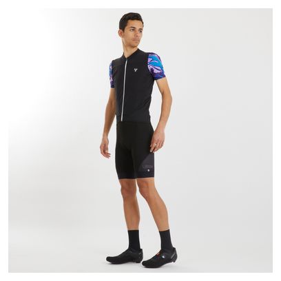 LeBram Ventoux Pétrole Short Sleeves Jersey Black Blue
