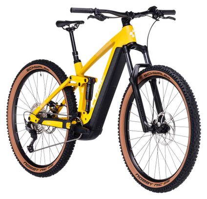 Cube Stereo Hybrid 140 HPC Pro 625 Electric Volledig geveerde MTB Shimano Deore 11S 625 Wh 29'' Vivid Sun Yellow 2024