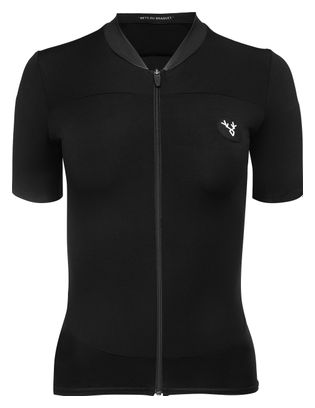 Lebram Allos Women Short Sleeve Jersey Black Tailored Fit