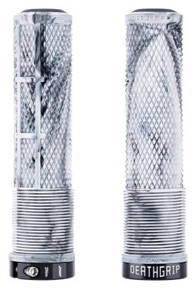 Paire de Grips DMR Deathgrip2 Race Grips Flangeless Camouflage Neige