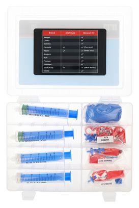 Kit de Purge Elvedes Minérale / DOT pour Freins à Disque Hydrauliques Shimano / Sram / Magura / Tektro