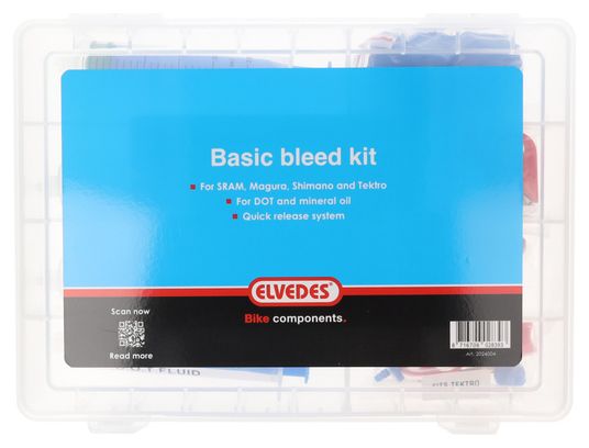 Kit de Purge Elvedes Minérale / DOT pour Freins à Disque Hydrauliques Shimano / Sram / Magura / Tektro