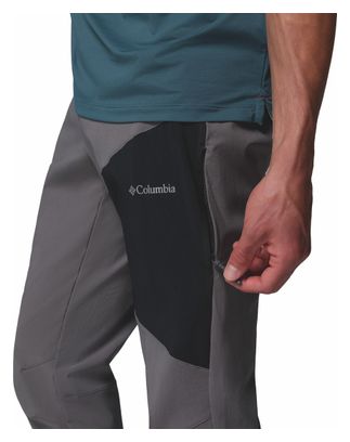 Pantalon Columbia PFG Omni Tech Homme Gris XXL - Pantalon De Pêche Bavoir Convertible