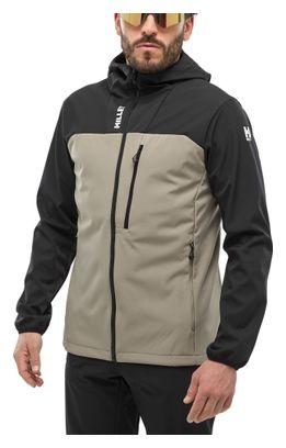Millet Seneca Shield Hoodie Softshelljacke Beige/Schwarz Mann