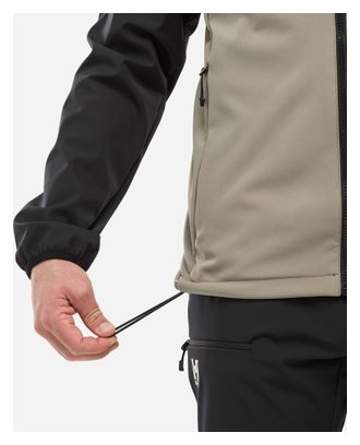 Millet Seneca Shield Hoodie Softshelljacke Beige/Schwarz Mann