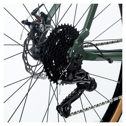 Triban GRVLW120 Donna Gravel Bike microSHIFT XLE 10S 700 mm Mélèze Green 2021