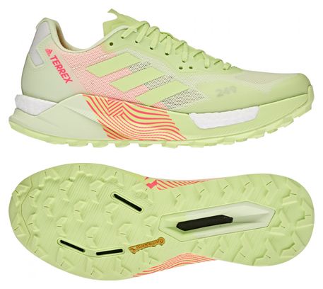 Chaussures de Trail Running adidas Terrex Agravic Ultra Jaune Rouge Femme