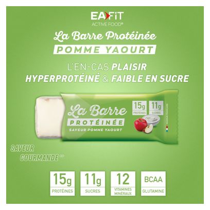 EAFIT La Barre Protéinée Pomme Yaourt - Boite de 24 barres