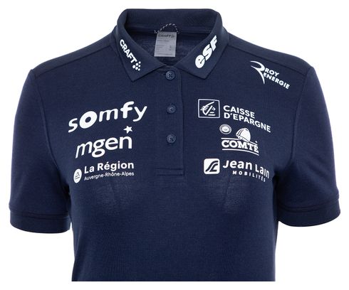 Polo Short Sleeve Craft FFS 2022 Blau Damen
