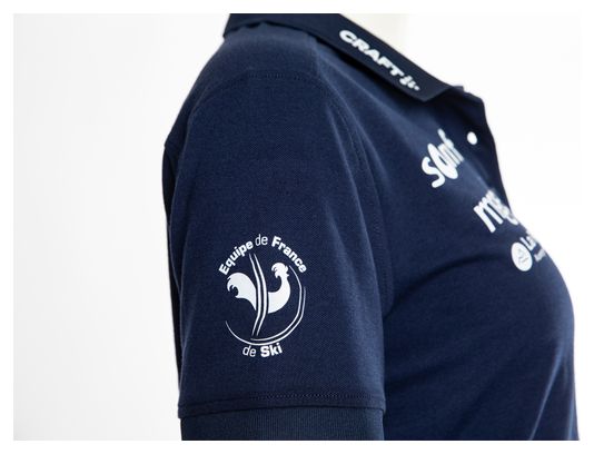 Polo Short Sleeve Craft FFS 2022 Blau Damen