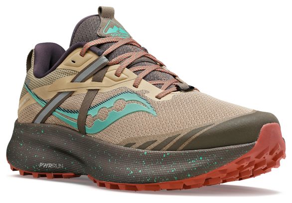 Chaussures de Trail Femme Saucony Ride 15 TR Beige Khaki