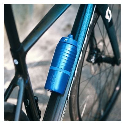 Bidon Fidlock Twist x Keego 600 ml Bleu et Support Noir