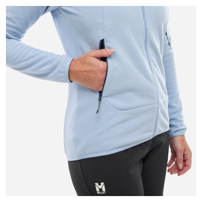 Pile a manica lunga da donna Millet K Lightgrid Light Blue