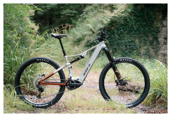 BH iLynx+ NX Enduro 9.0 Full-Suspension Electric Mountain Bike, 12V, 800Wh, Bosch 120 Nm, 29-inch, Gray/Bronze