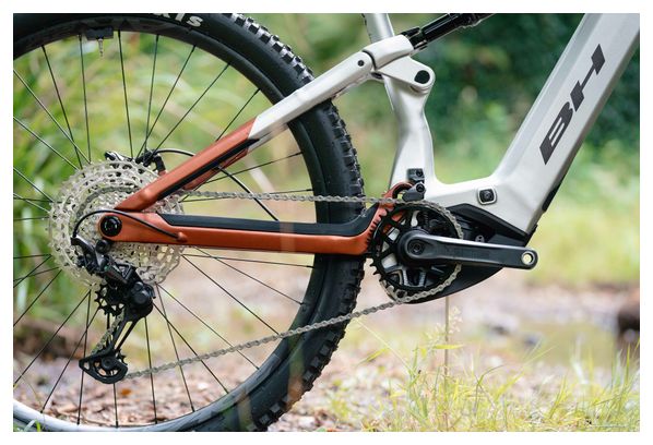 BH iLynx+ NX Enduro 9.0 Full-Suspension Electric Mountain Bike, 12V, 800Wh, Bosch 120 Nm, 29-inch, Gray/Bronze