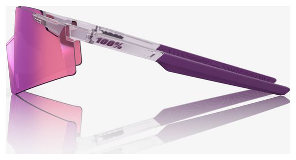 100% A2 Aspire Tokyo Run Sunglasses, Translucent Mauve - Purple Mirror