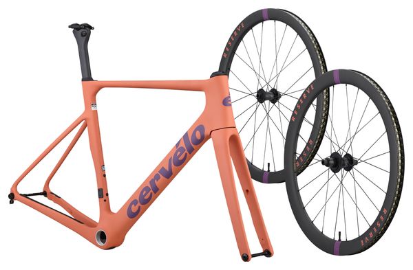 Kit Cervelo Soloist Cuadro Tropic Sunset + Ruedas Reserve 42/49 TA