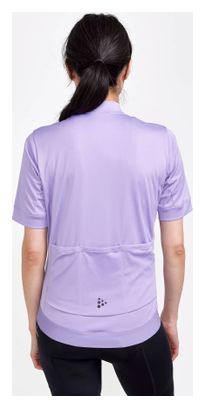 Maillot ciclismo mujer Craft Core Essence Regular Fit Lavender manga corta