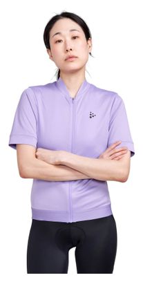 Maillot ciclismo mujer Craft Core Essence Regular Fit Lavender manga corta