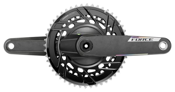 Guarnitura Sram Force Power E1 DUB 50-37 Denti 2x12V Nero (Senza Caso)