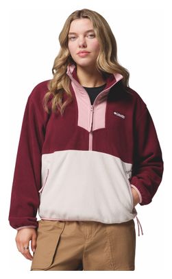 Columbia Women's 1/2 Zip Sequoia Grove Wit/Rood Fleece