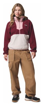 Columbia Women's 1/2 Zip Sequoia Grove Wit/Rood Fleece