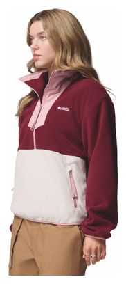 Columbia Women's 1/2 Zip Sequoia Grove Wit/Rood Fleece